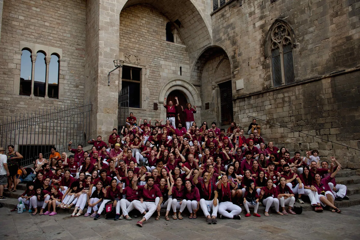 Ambient proper entre membres de la colla.